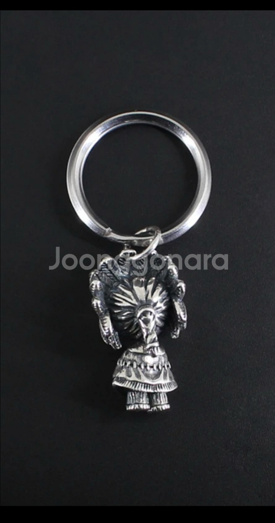 백동 인디언 인형 키링--3
