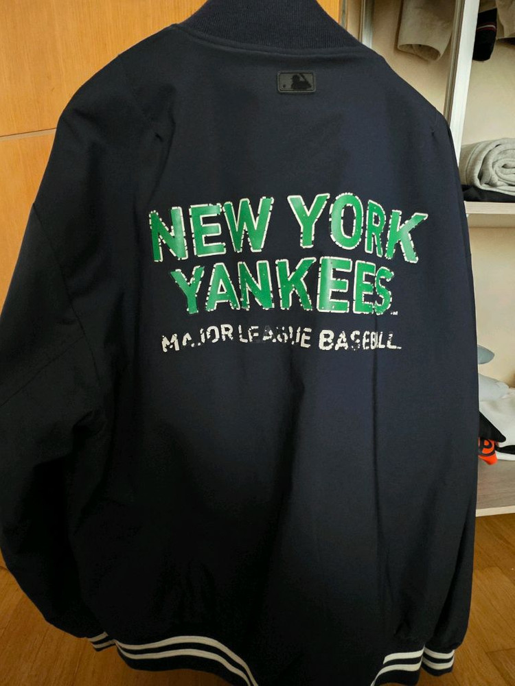 MLB 뉴욕 양키스 네이비 야구 점퍼 이미지