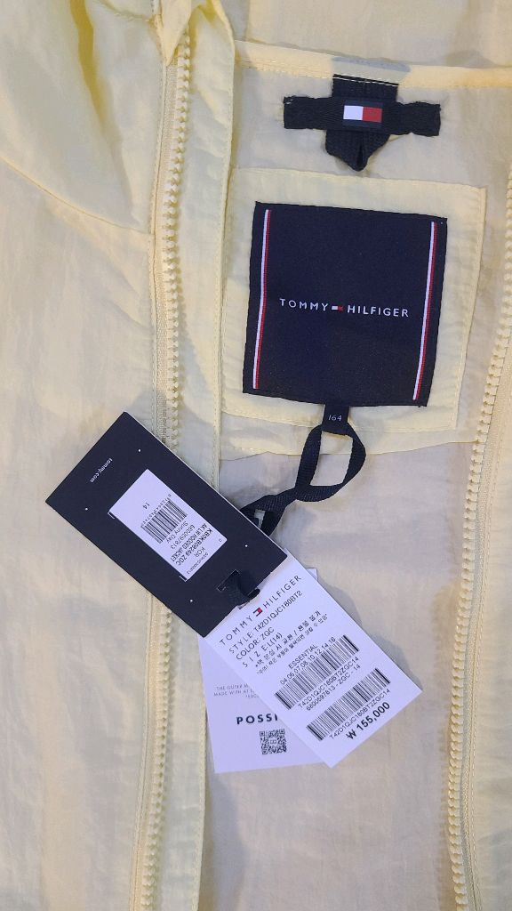 타미힐피거 키즈 라이트 웨이트 후드 바람막이14(164)사이즈 새제품--2