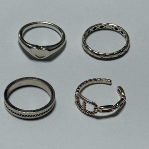 4가지세트_ 925실버 반지 은반지 여성 패션반지