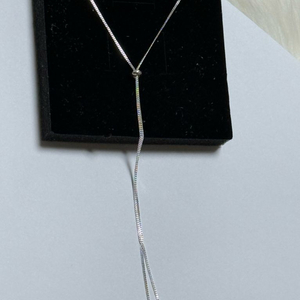 새상품_ 925실버 목걸이 순은 슬라이드 목걸이(+포장케이스)