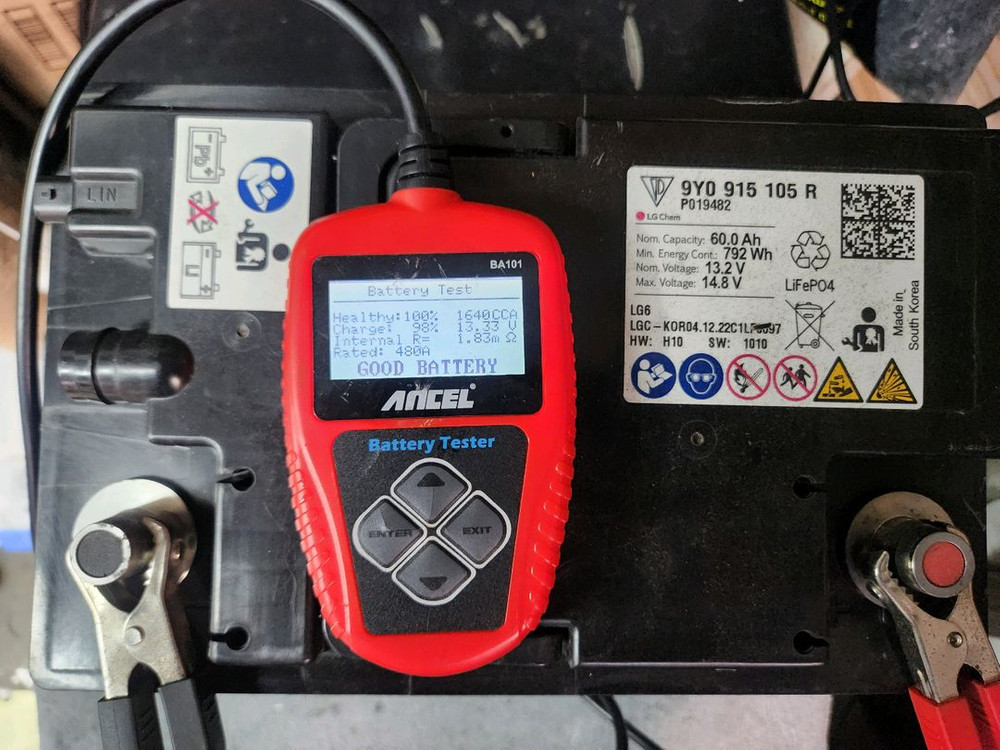 인산철 시동 배터리 포르쉐 카이엔 순정--1