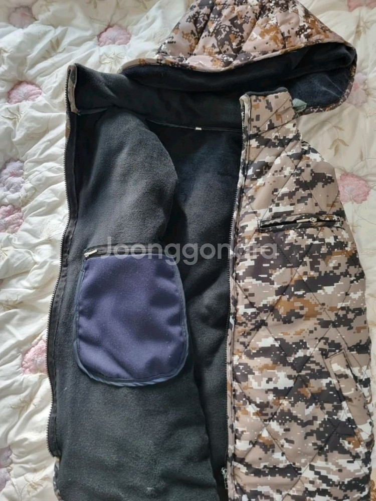 카모 퀼팅 후드 조끼 + 휴고보스 오리털 조끼 XL 105 사이즈--5