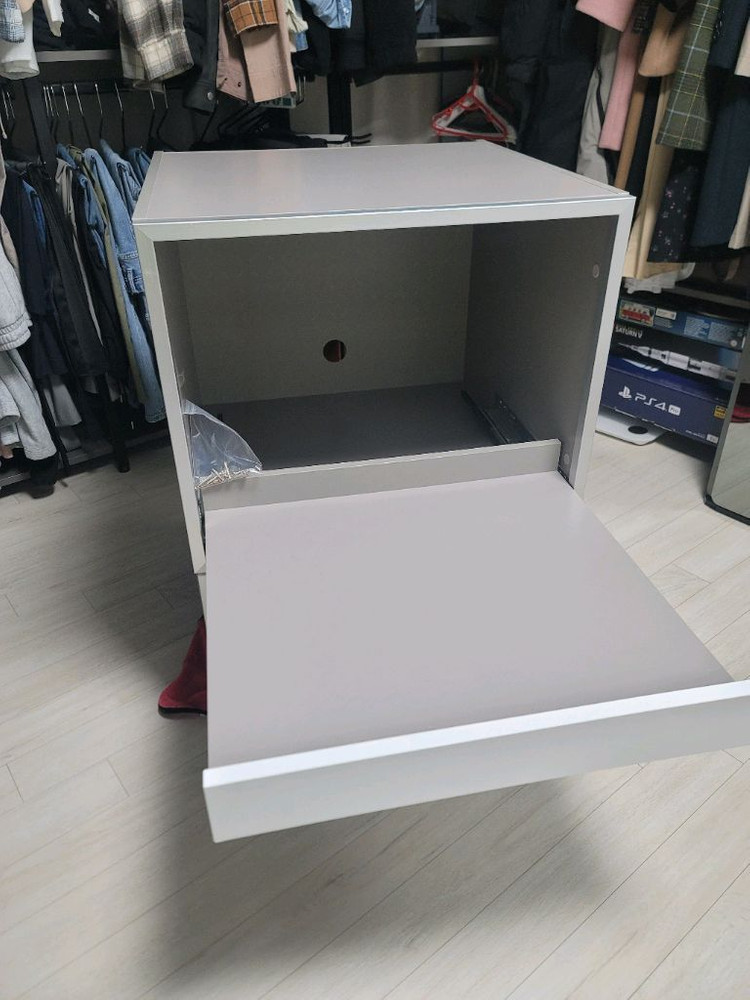 한샘 주방 밥솥장, 렌지장 흰색 서랍형--1