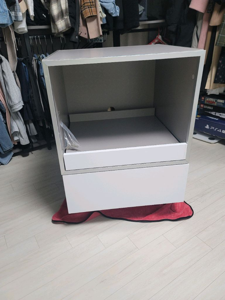 한샘 주방 밥솥장, 렌지장 흰색 서랍형--2