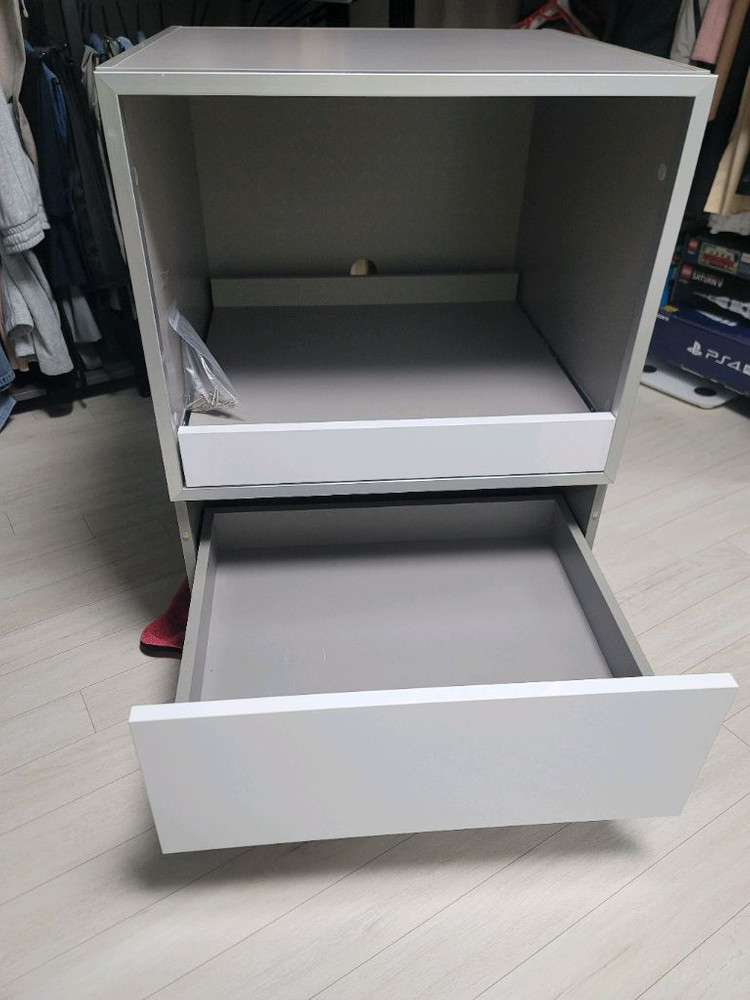 한샘 주방 밥솥장, 렌지장 흰색 서랍형--3