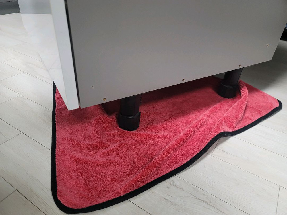 한샘 주방 밥솥장, 렌지장 흰색 서랍형--4