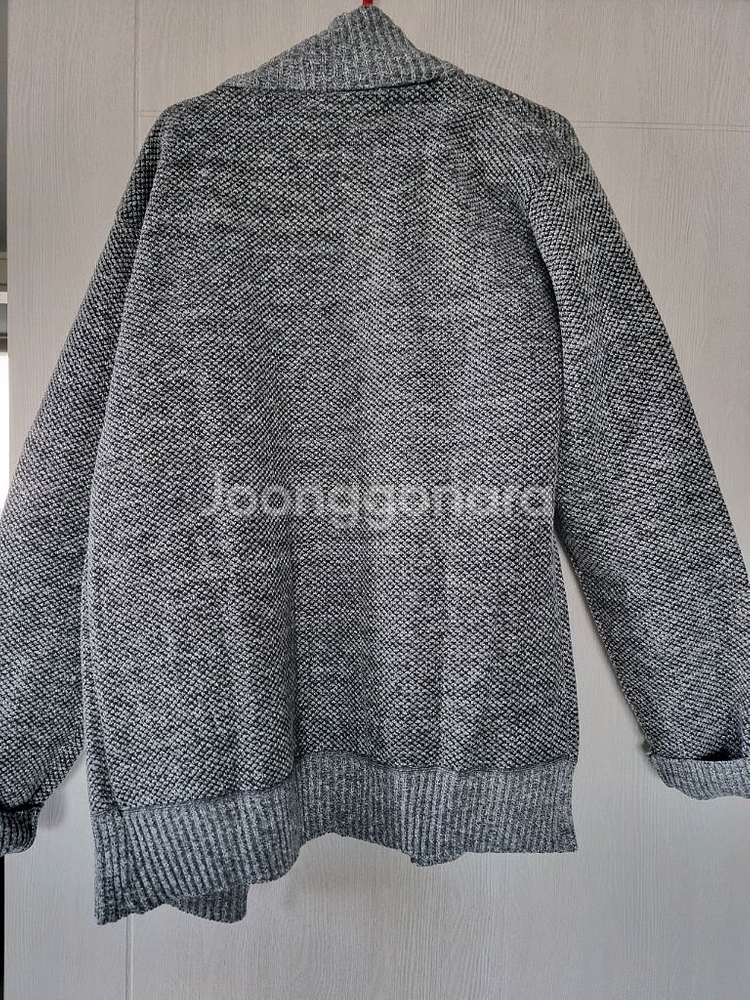 남성용 니트 가디건 기모 안감 105호 XL--3