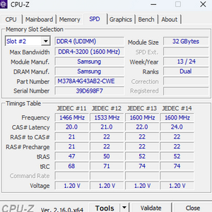 삼성 DDR4 32GB 메모리 이미지
