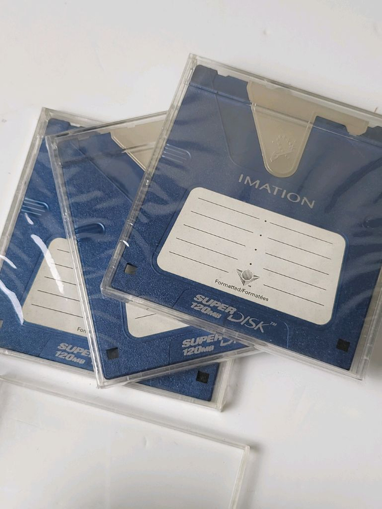 Imation 120MB SuperDisk 이메이션 슈퍼디스크 부품용 판매 이미지