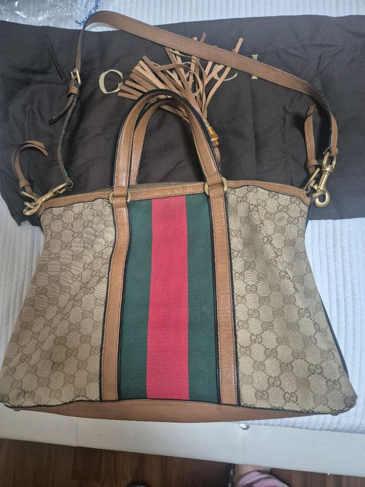 구찌 GG 캔버스 토트백 이미지