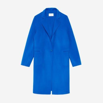 산드로코트 블루 코트 울코트 전지현 코트 3사이즈 66-77--1