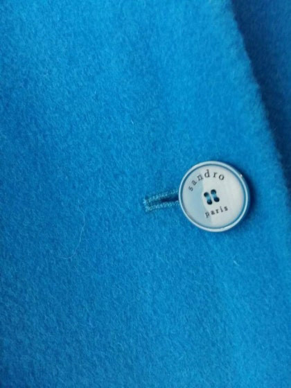 산드로코트 블루 코트 울코트 전지현 코트 3사이즈 66-77--2