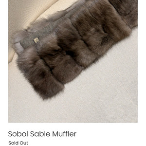 블랑쇼 세이블 머플러 새상품
