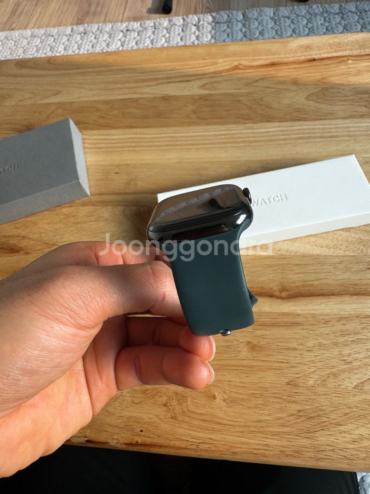 애플워치10 46mm 티타늄 슬레이트 + 애케플--2