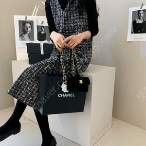 데일리룩 자체제작 샤네트위드원피스 S