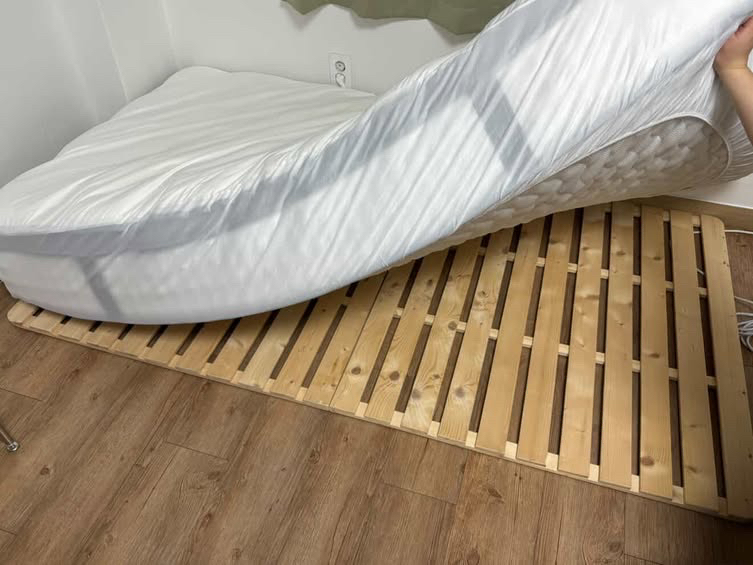 포켓스프링 침대 매트리스 + 원목깔판(풀세트) 이미지