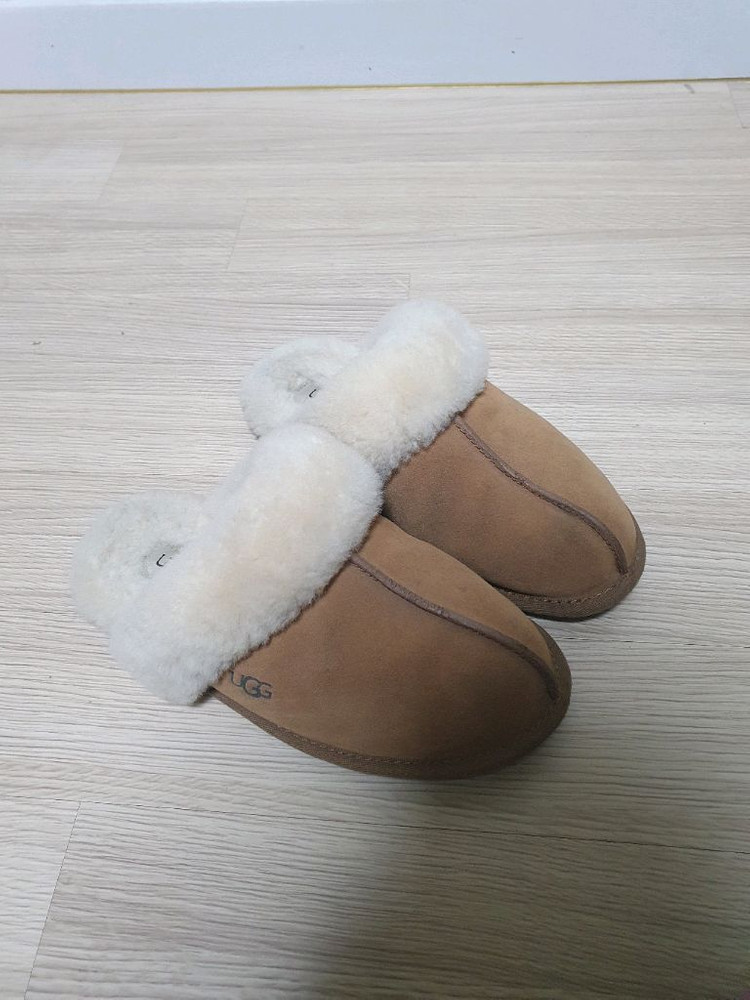 어그 체스트넛 털 슬리퍼 240--1