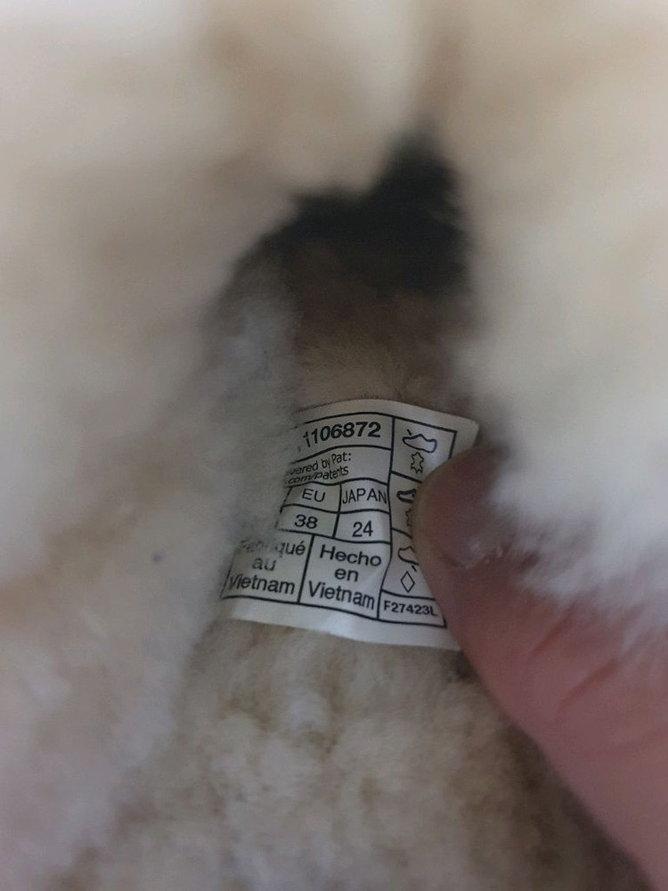 어그 체스트넛 털 슬리퍼 240--7