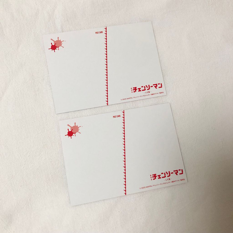 체인소맨 레제편 일본특전 마키마,덴지 엽서 세트 이미지