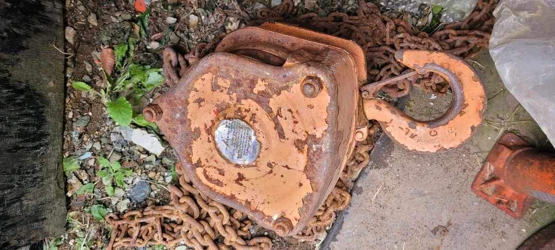 크레인용 체인 클램프 체인블럭 1톤 2톤 이미지