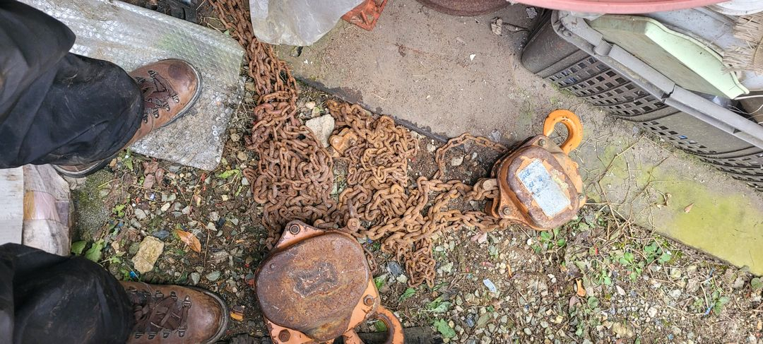 크레인용 체인 클램프 체인블럭 1톤 2톤 이미지