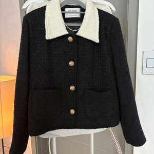 ALL OVER 트위드 누빔 쟈켓