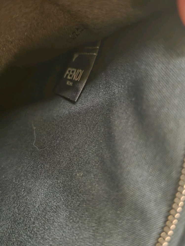 펜디 몬스터 블랙 가죽 클러치--5