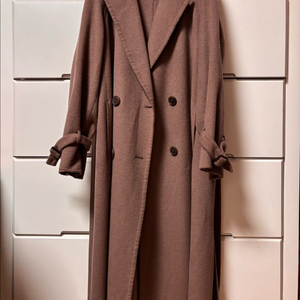 리얼미어나더미 트렌치형 울캐시미어 핸드메이드코트 55