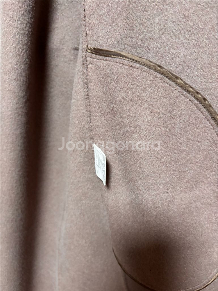 리얼미어나더미 트렌치형 울캐시미어 핸드메이드코트 55--4