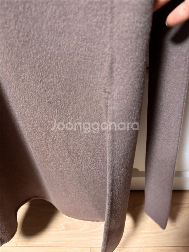 리얼미어나더미 트렌치형 울캐시미어 핸드메이드코트 55--5