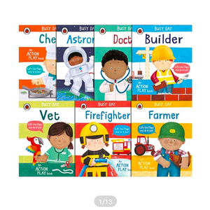 새상품) busy day 비지데이 직업 영어 보드북 7권