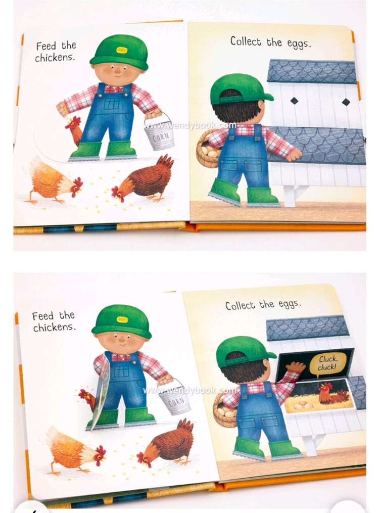 새상품) busy day 비지데이 직업 영어 보드북 7권--2