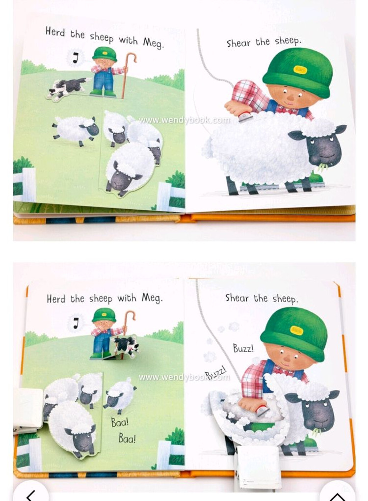 새상품) busy day 비지데이 직업 영어 보드북 7권--3