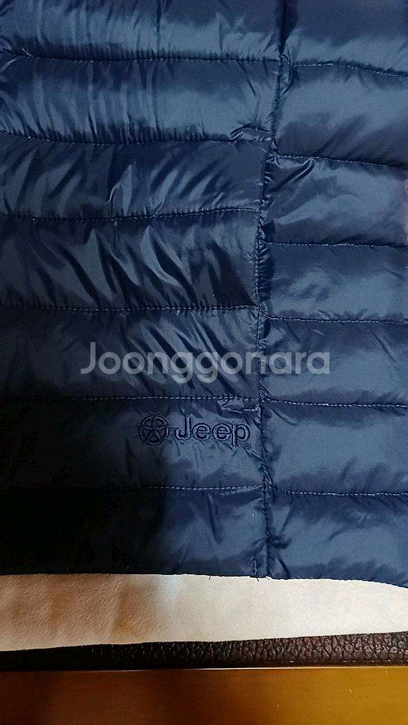 Jeep 오리털경량조끼 105 가슴55 기장69--2