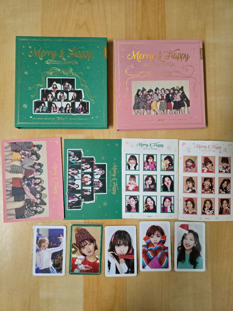 일괄)트와이스 메리앤해피 앨범+사전예약포카(9장) 이미지