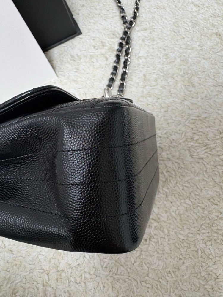 샤넬 쁘띠삭 미니 캐비어 쉐브론--6