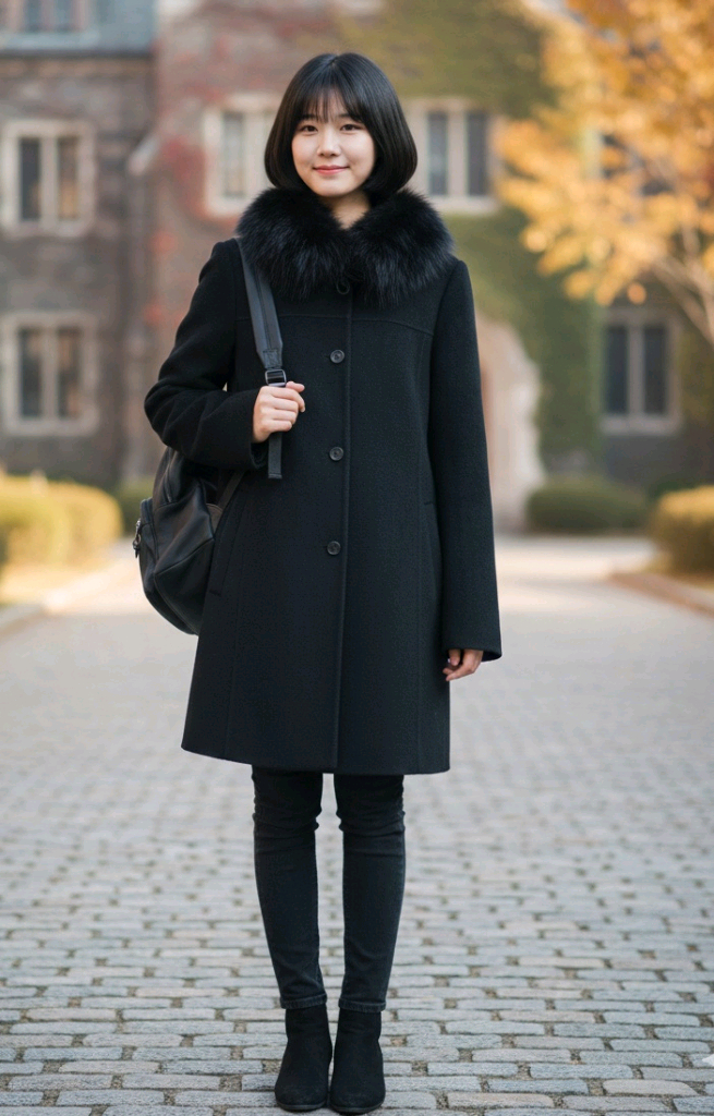 폭스퍼 코트 조이너스 코트 도톰한 코트 이미지