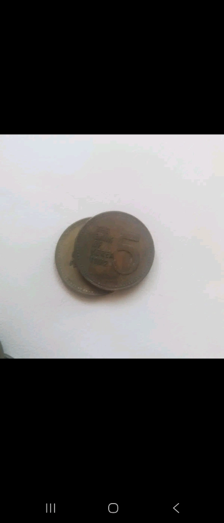 1원5원50환100환 동전 이미지