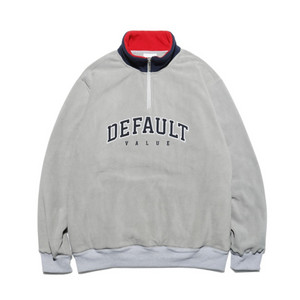 디폴트벨류 뽀글이 아치로고 하프플리스 집업 L(최종할인 이미지