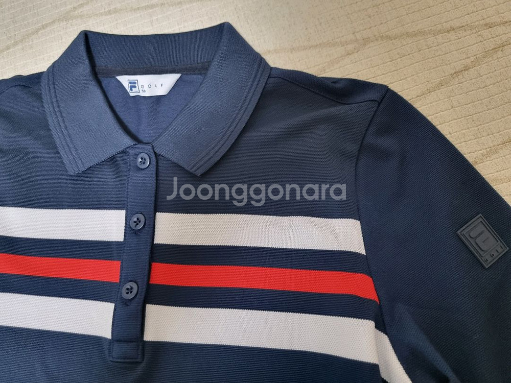 휠라 골프티. 네이비. 90사이즈--2