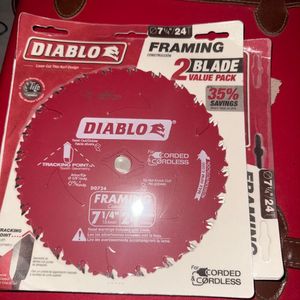 디아블로 프레밍 카본파이버 7-1/4인치 톱날(목재용)