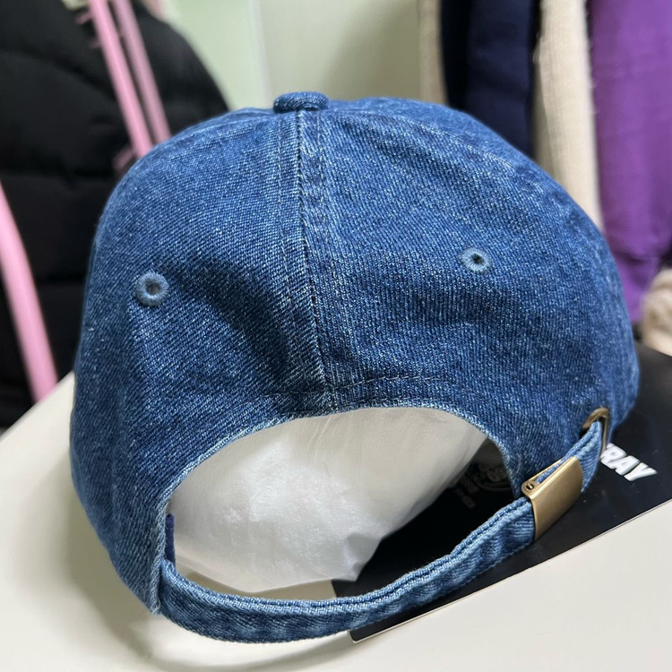 하치후루 KEEP THE FAITH RAIN OR SHINE 캡모자(블루 데님)--2