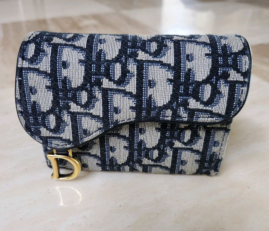 디올 Saddle Jasmine 카드 지갑--5