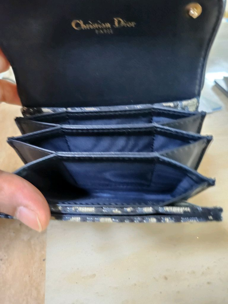 디올 Saddle Jasmine 카드 지갑--9