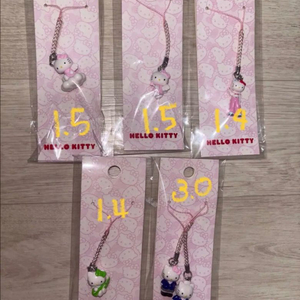 헬로키티 50주년 스트랩 고전키티 고전완구 문구 애니 만화 인형 마스코트 산리오 휴대폰스트랩 고전 마이멜로디 쿠로미 이미지