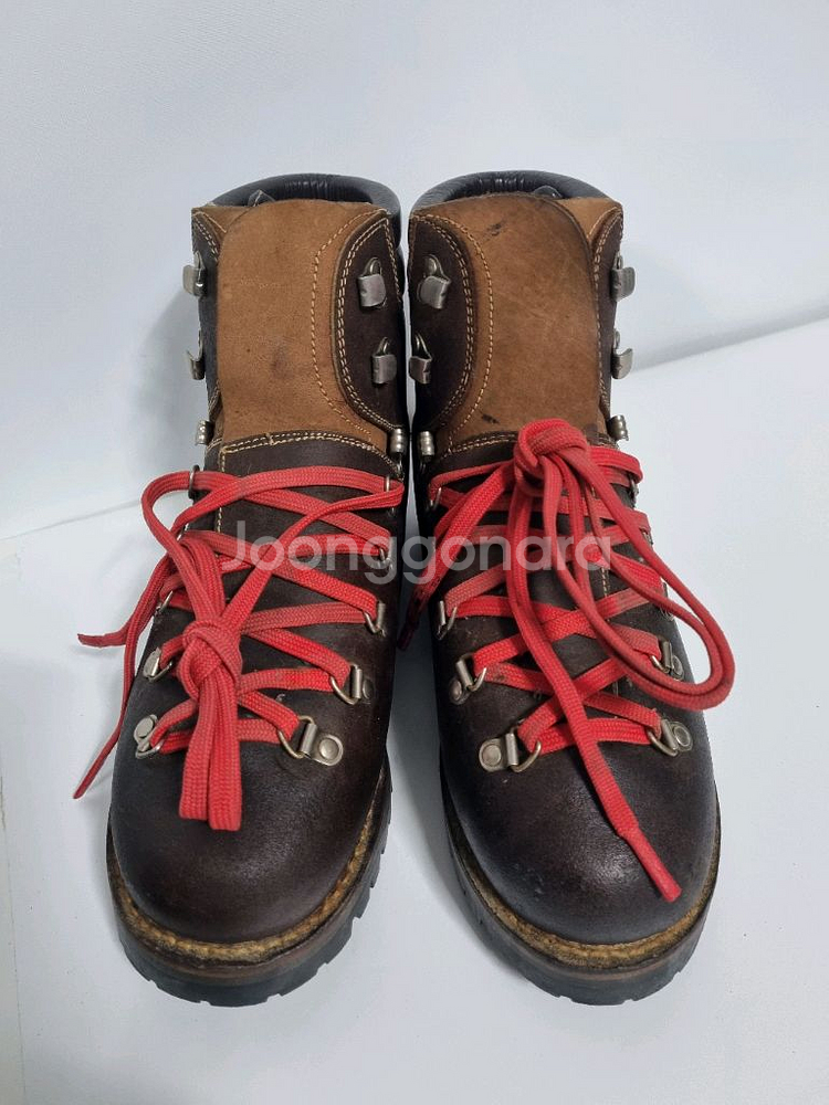 K2 전문가용 수제통가죽 중등산화 280 새제품--1