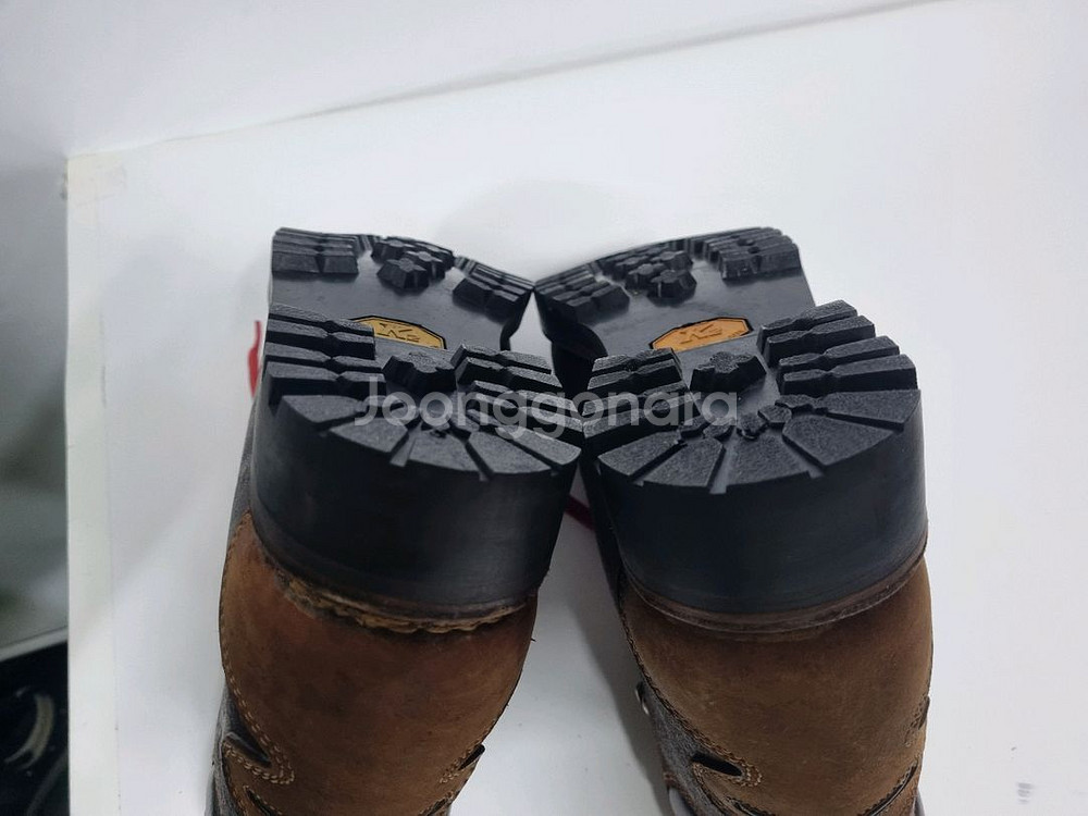 K2 전문가용 수제통가죽 중등산화 280 새제품--4