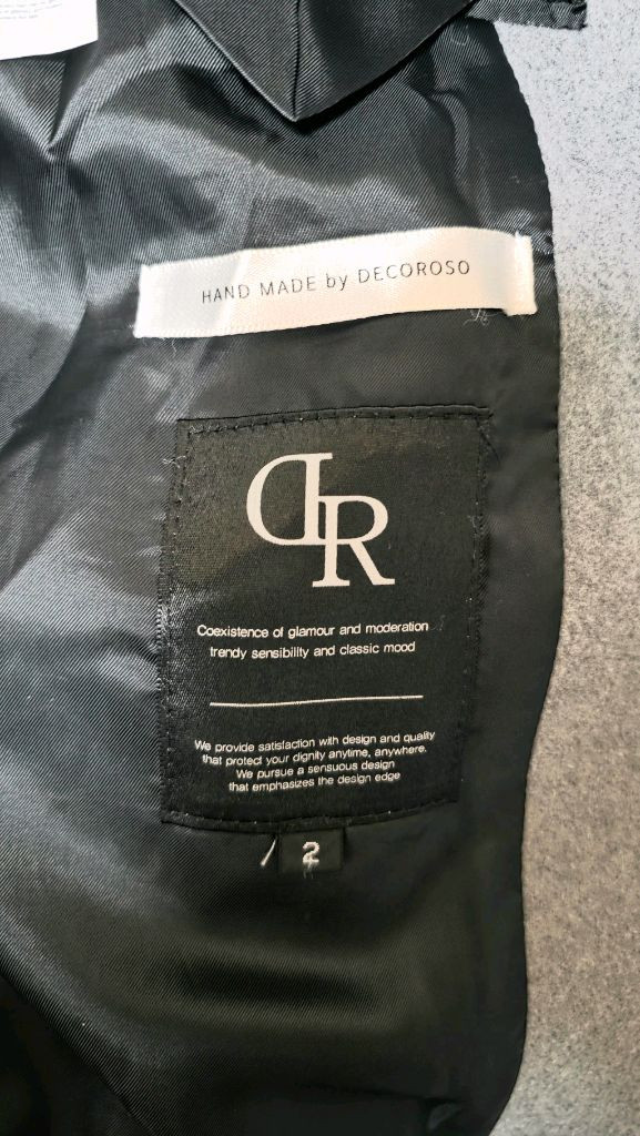 데꼬로소 발마칸 코트 그레이 사이즈 2--2