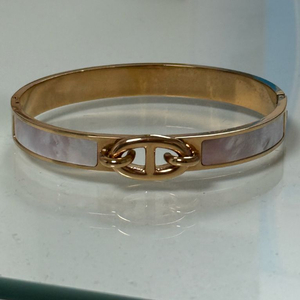 타원 뱅글 팔찌 여성 로즈골드 팔찌